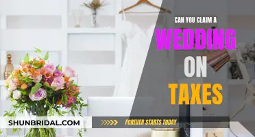 How to Claim Wedding Expenses on Your Taxes