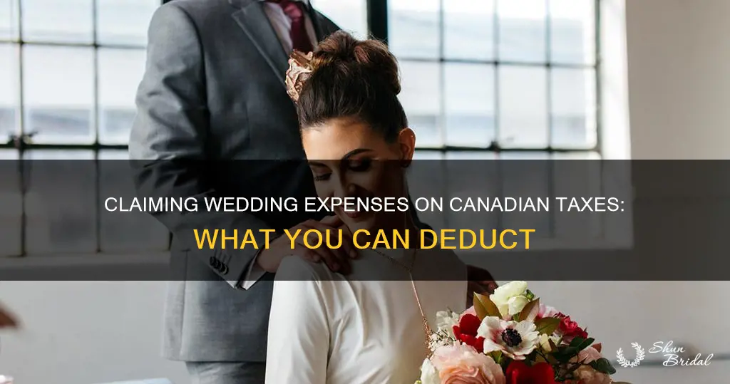 can you claim wedding expenses on taxes in canada