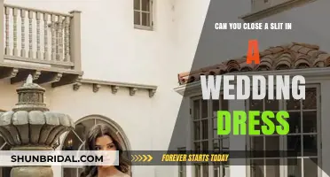 How to Alter Your Wedding Dress: Closing the Slit