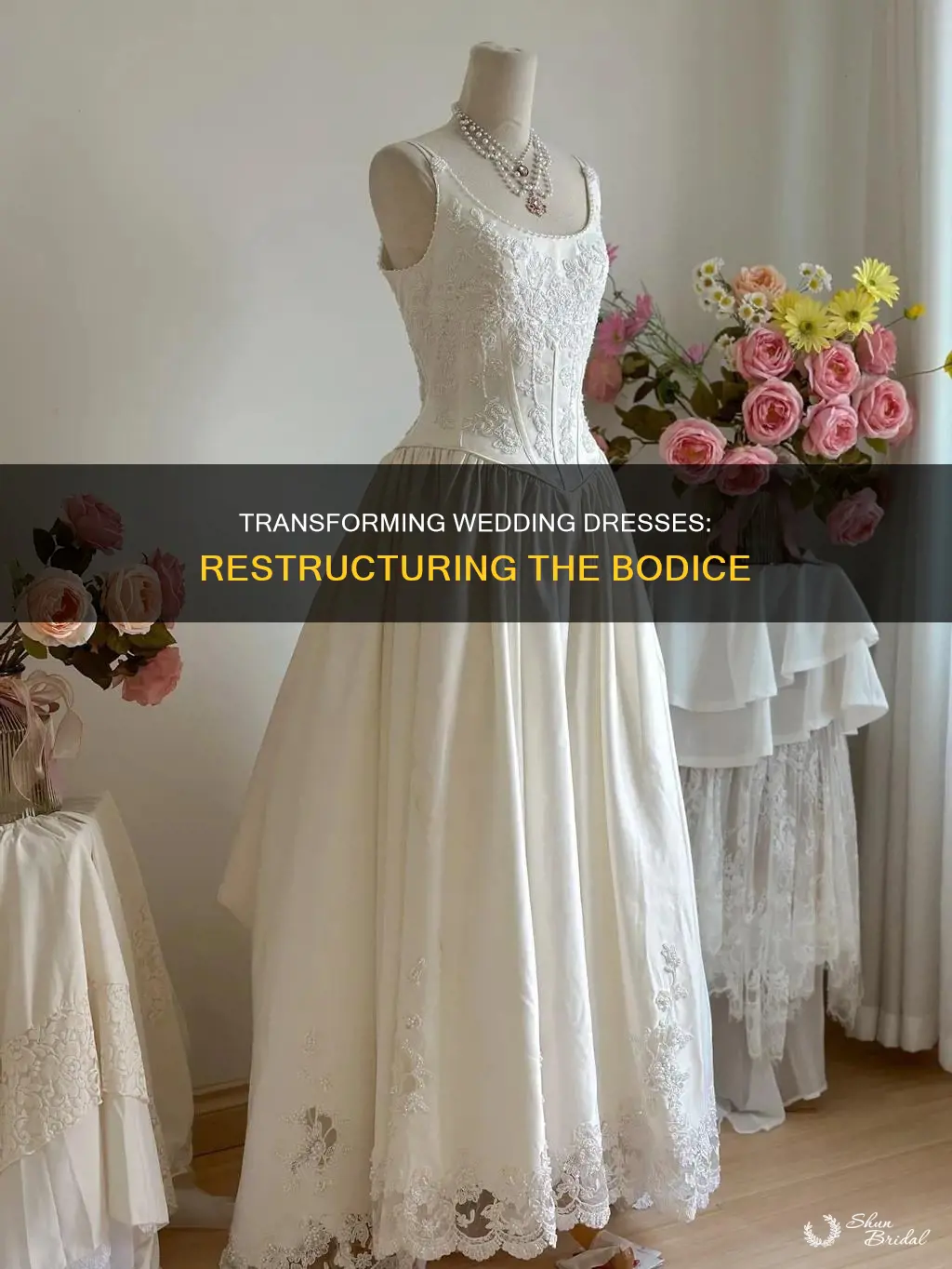 can you completely restructure a wedding dress bodice