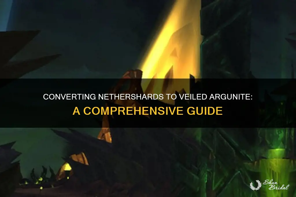 can you convert nethershards to veiled argunite