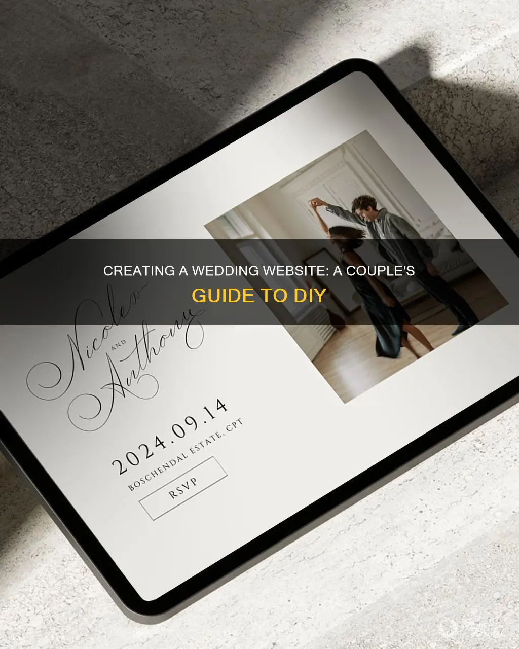 can you crate your own wedding website