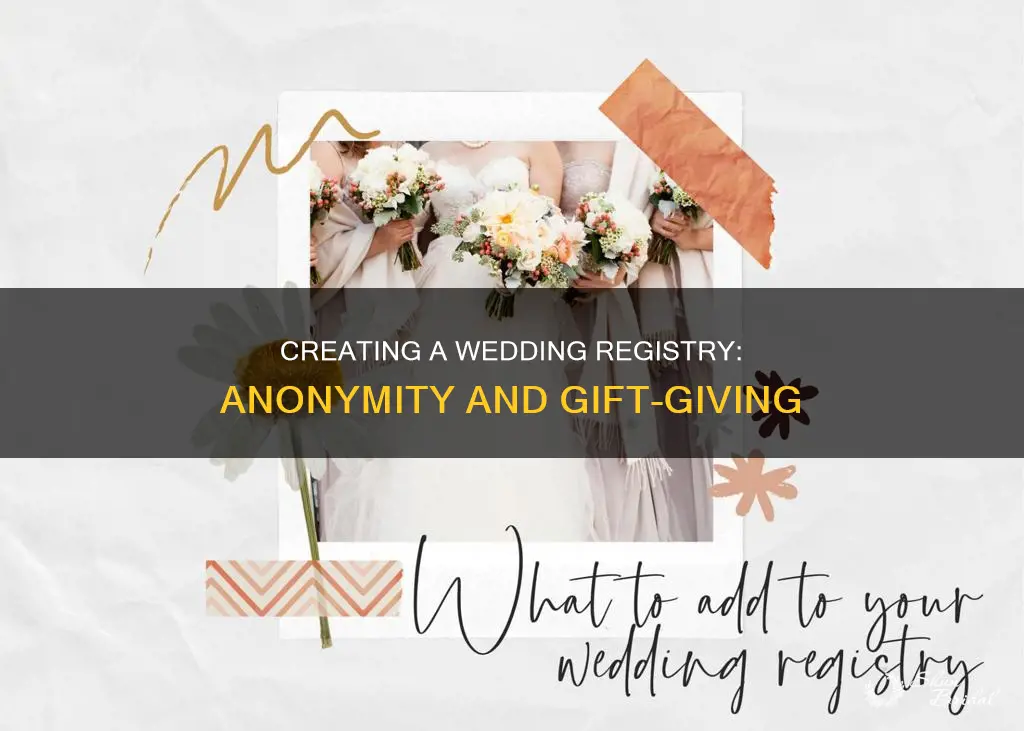 can you create a wedding registry without names