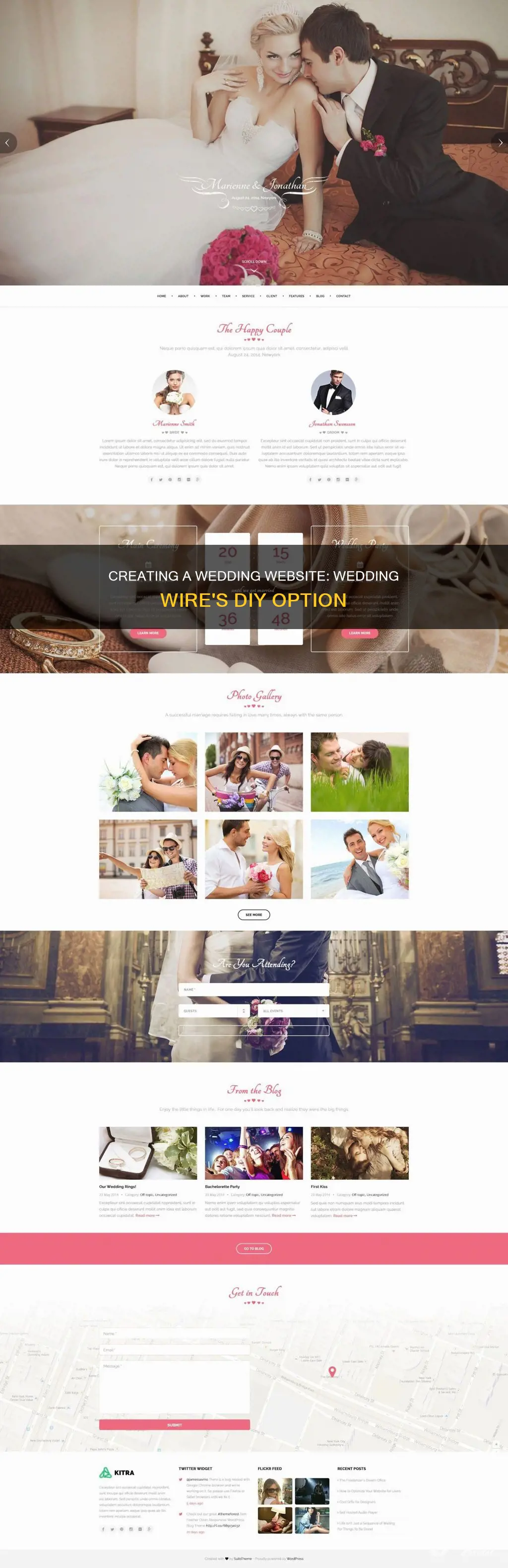 can you create your own wedding website on wedding wire