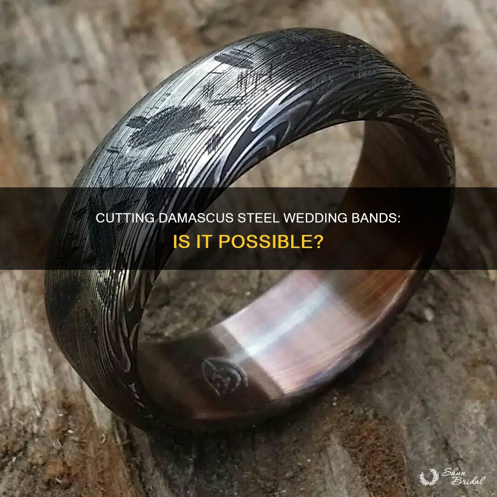 can you cut damascus steel wedding band