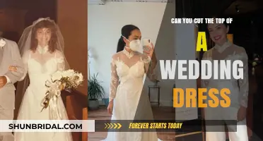 Transform Your Wedding Dress: Cutting the Top