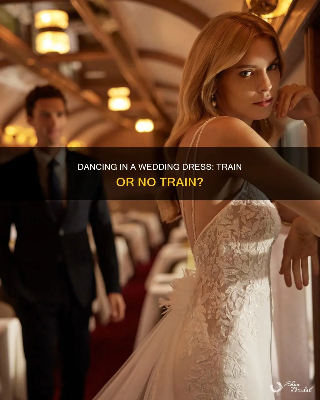 can you dance in a wedding dress with a train