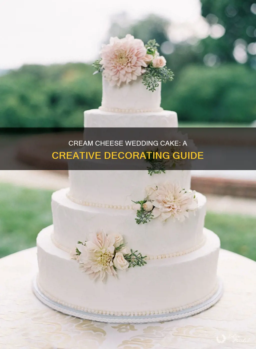 can you decorate a wedding cake with cream cheese frosting