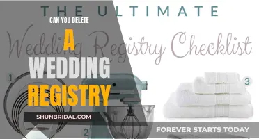 How to Delete Your Wedding Registry Without Fuss