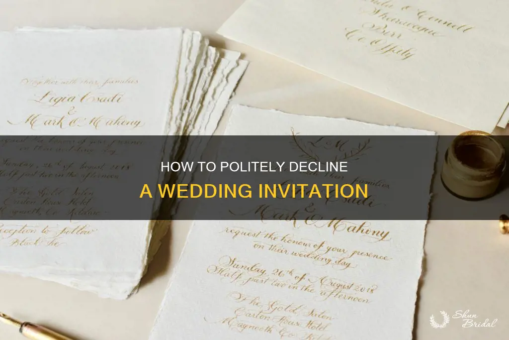 can you deny a wedding invitation