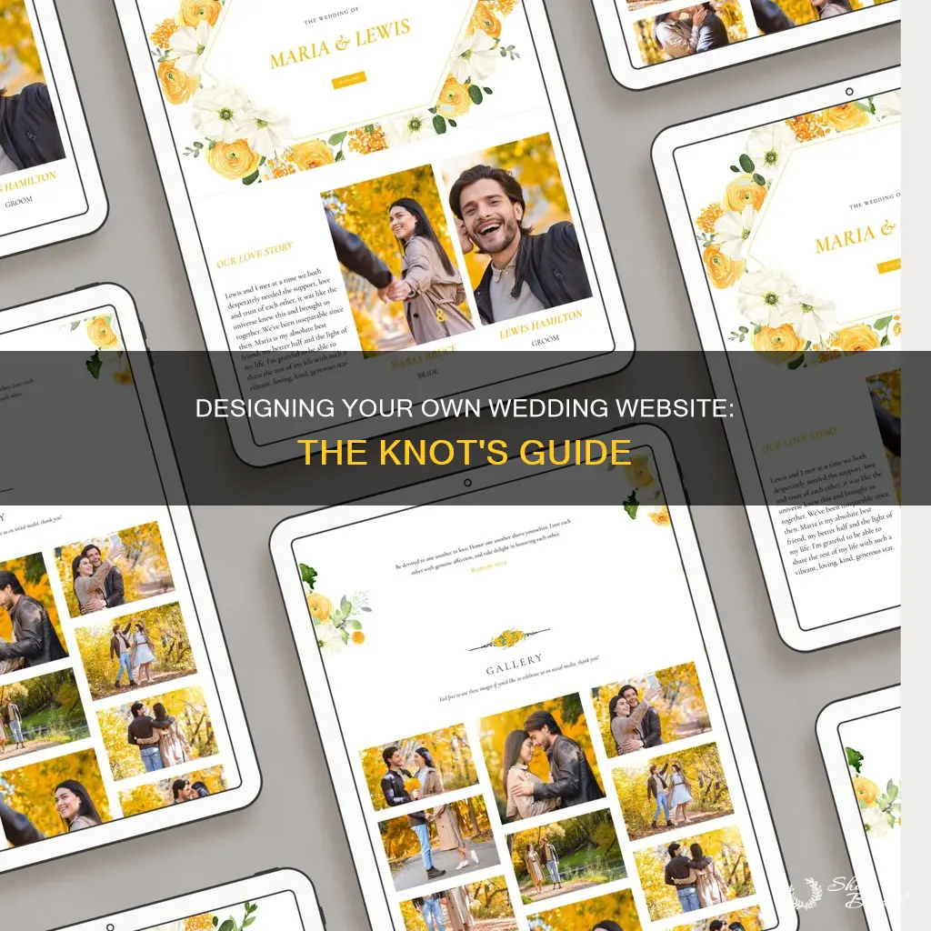 can you design your own wedding website on the knot