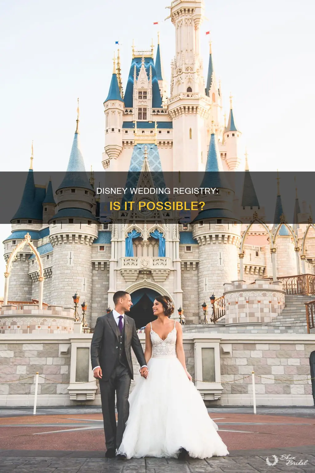 can you do a disney wedding registry