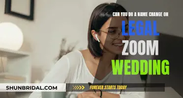 Legal Zoom Weddings: Can You Change Your Name?