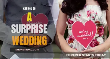 A Surprise Wedding: Is it Possible?