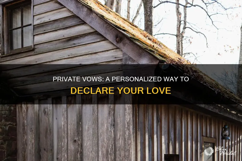 can you do private vows