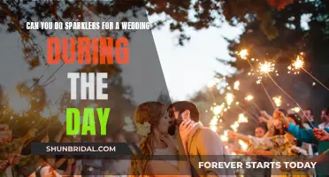 Daytime Wedding Sparklers: A Magical Touch