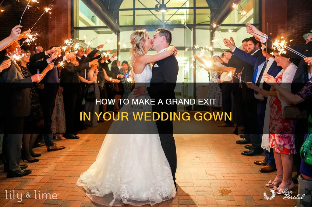 can you do the send off in your wedding dress