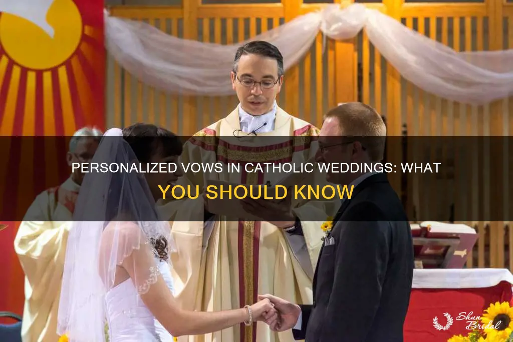 can you do your own vows in a catholic wedding