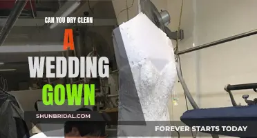 How to Dry Clean Your Wedding Gown at Home