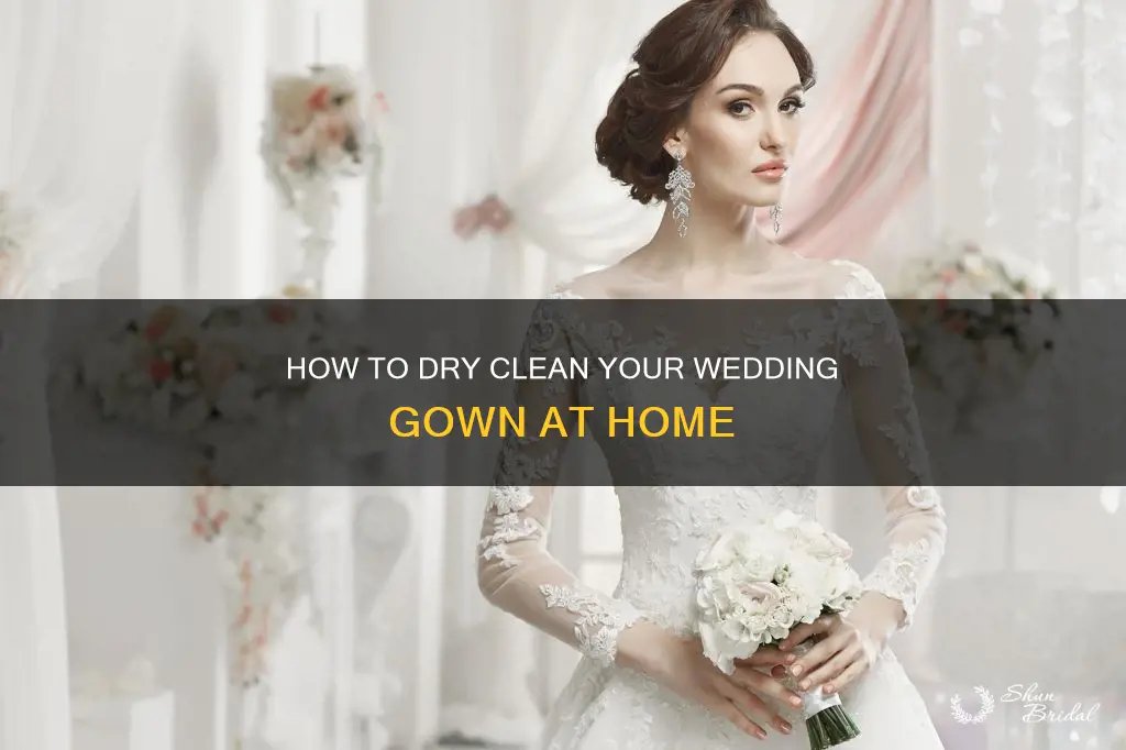 can you dry clean a wedding gown