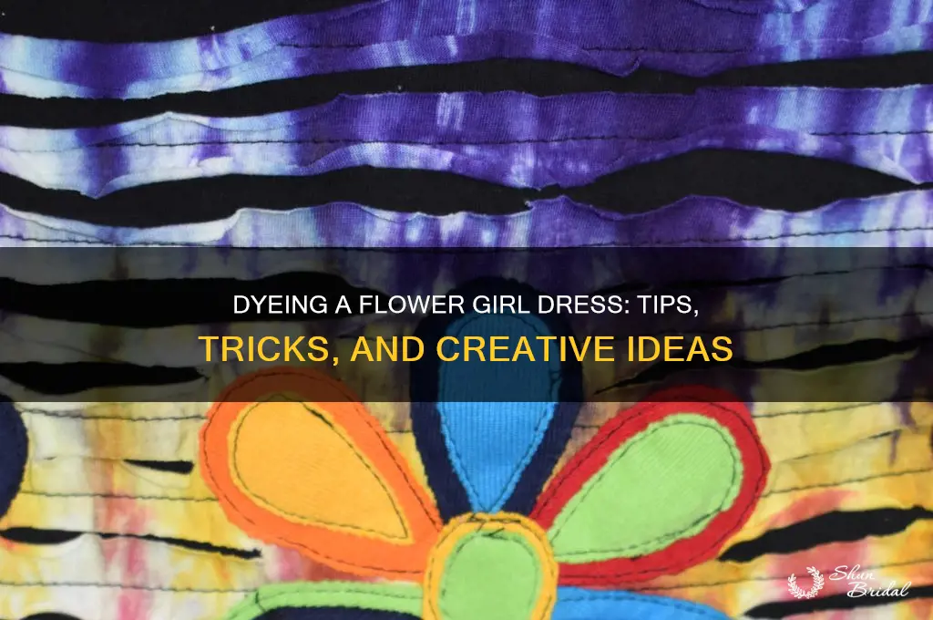 can you dye a flower girl dress