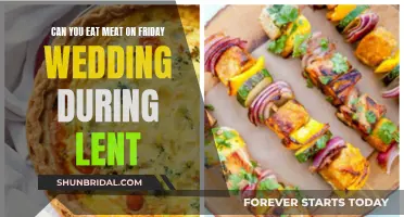 Lenten Wedding: Can You Serve Meat on Fridays?