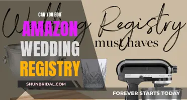 How to Edit Your Amazon Wedding Registry