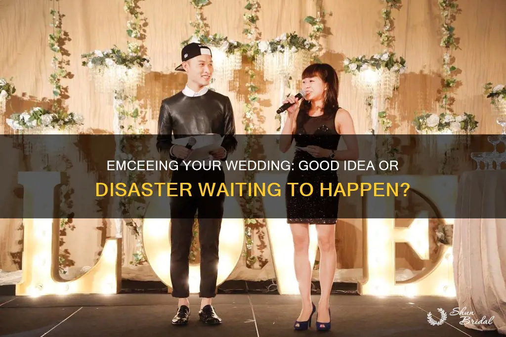 can you emcee your own wedding