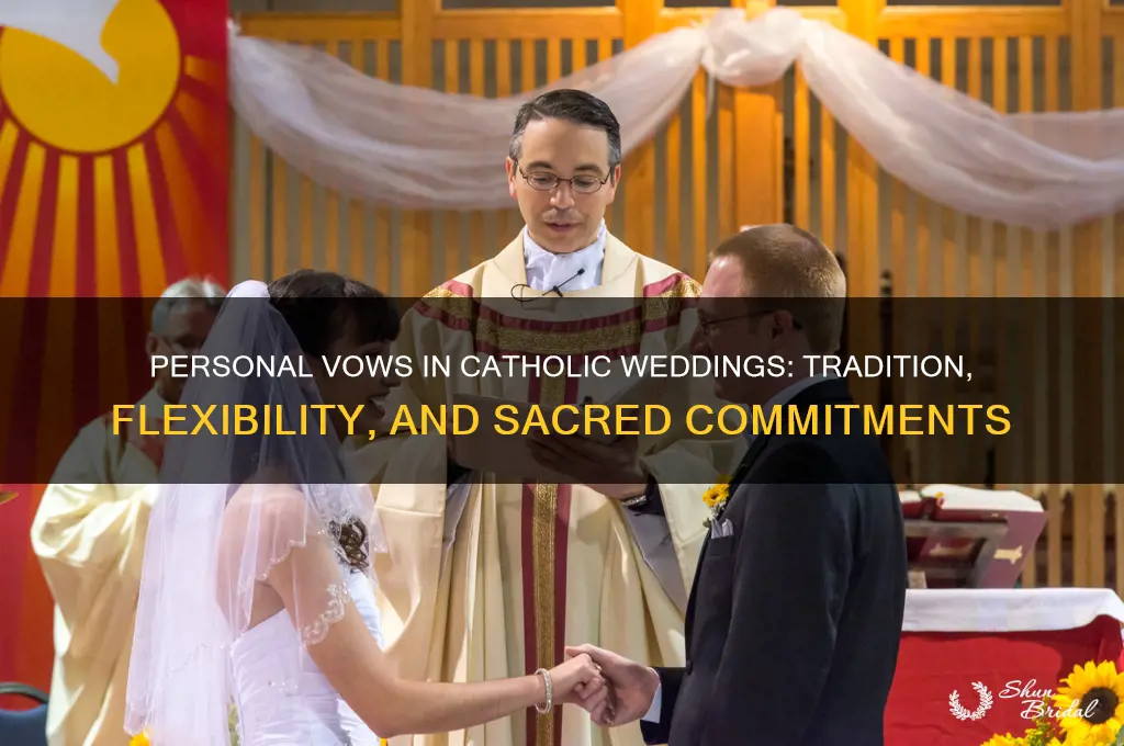 can you exchange personal vows in a catholic wedding