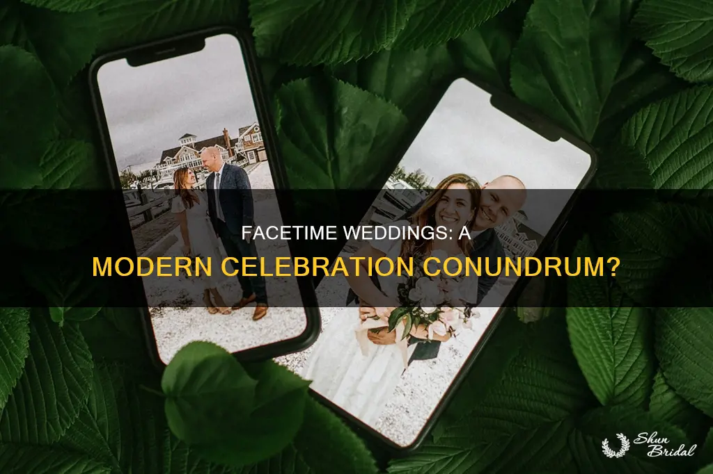 can you facetime a wedding