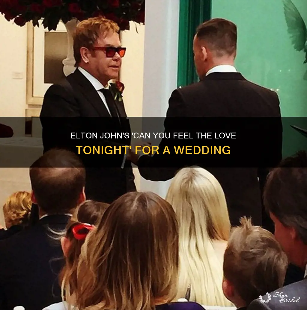 can you feel the love tonight elton john wedding songs