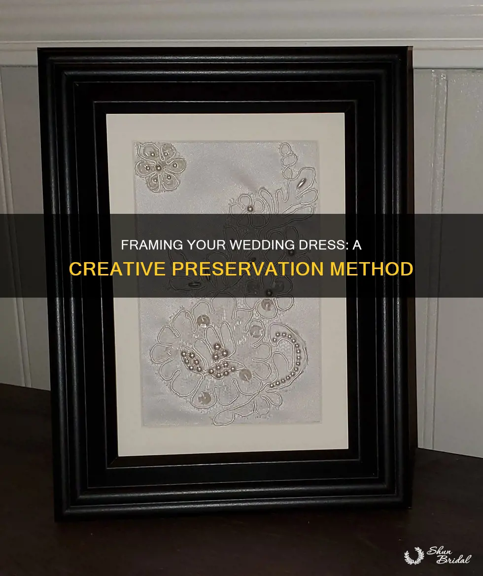 can you frame a wedding dress