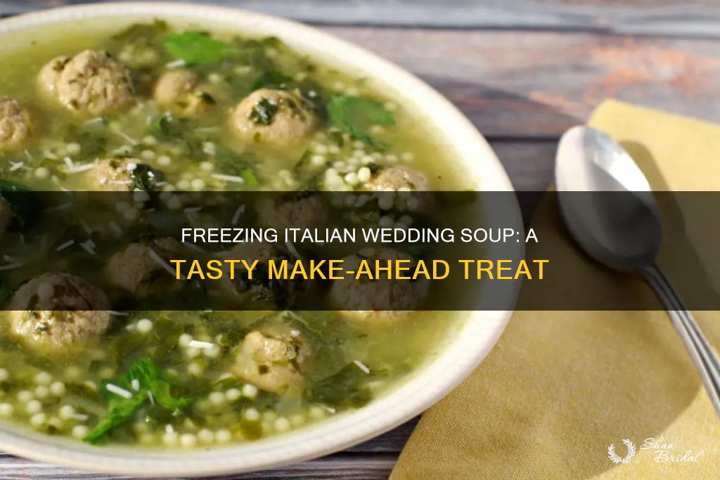 can you freeze italian wedding soup