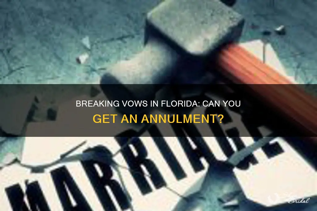 can you get an annulment in florida for breaking vows