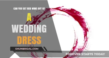 How to Remove Red Wine Stains from Your Wedding Dress