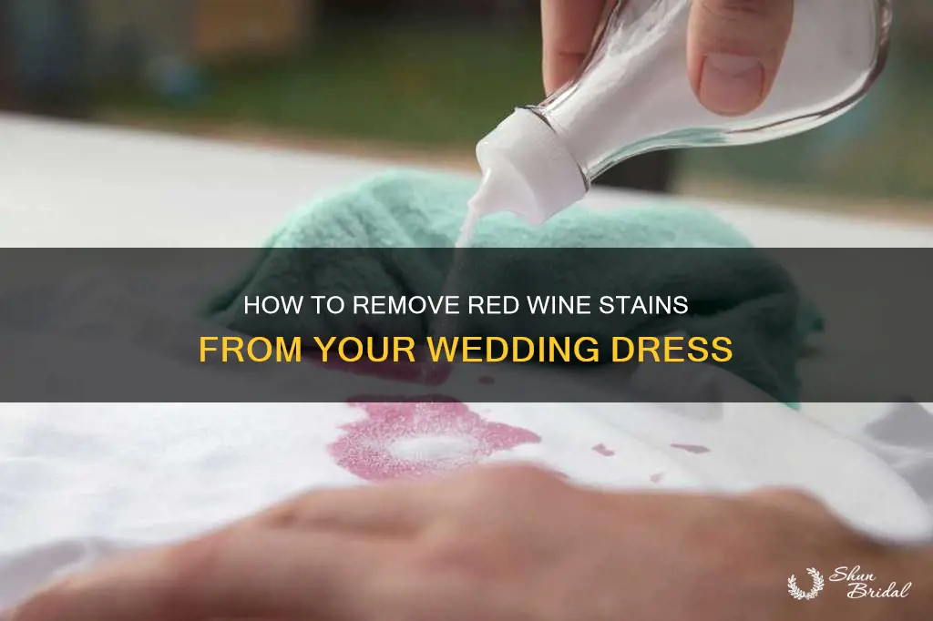 can you get red wine out of a wedding dress