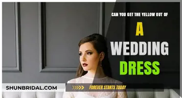 How to Remove Yellow Stains from Your Wedding Dress