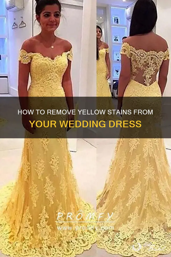 can you get the yellow out of a wedding dress