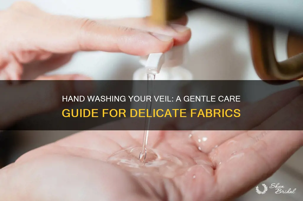can you hand wash a veil