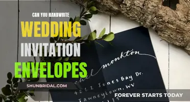 Handwritten Wedding Invitations: Elegant, Personalized Envelope Addressing