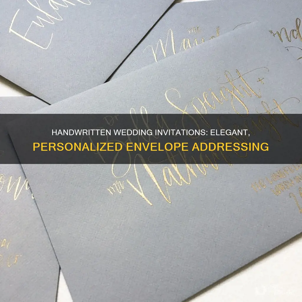 can you handwrite wedding invitation envelopes