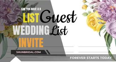 Planning a Wedding: B-List Invites, a Good Idea?