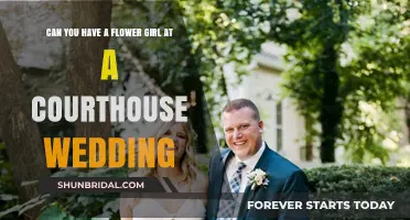 Courthouse Wedding Elegance: Can a Flower Girl Join the Celebration?