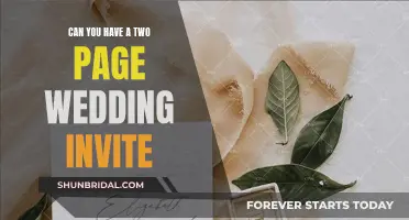 Wedding Invite: Double the Pages, Double the Fun!