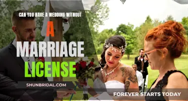 A Wedding Without a Marriage License: Is It Possible?