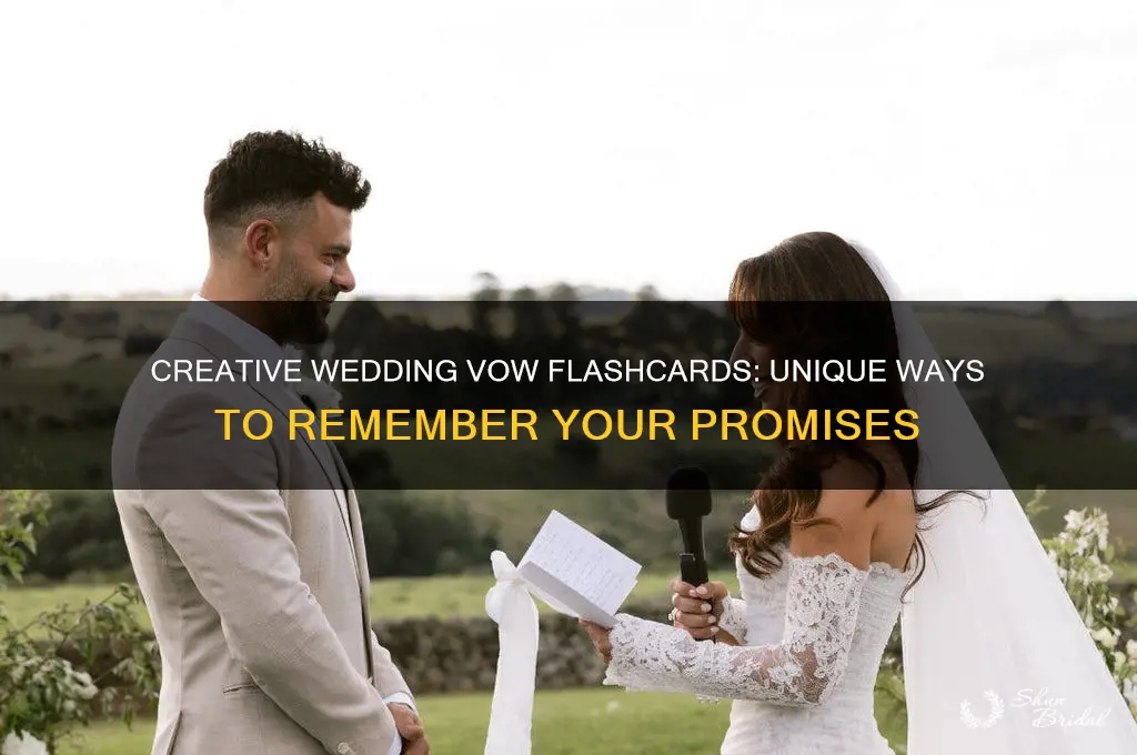 can you have flashcards for wedding vows
