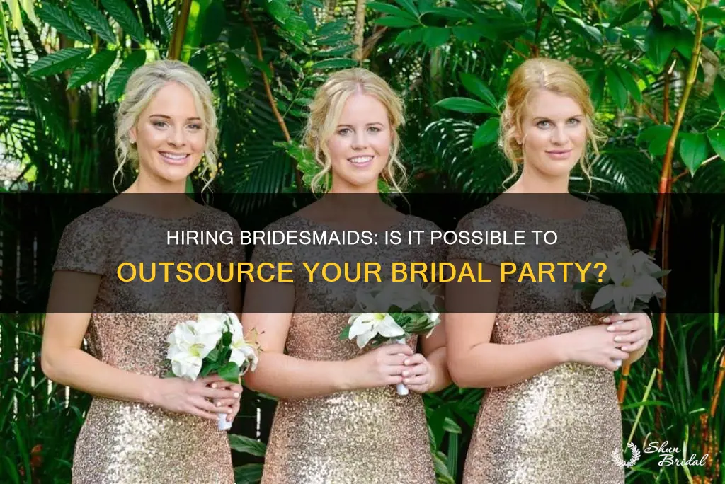 can you hire bridesmaids