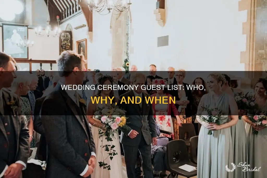 can you invite guests to just the wedding ceremony