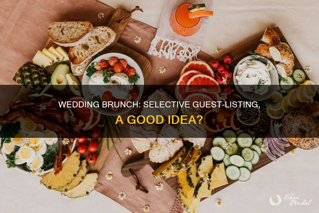 can you invite only some people to wedding brunch