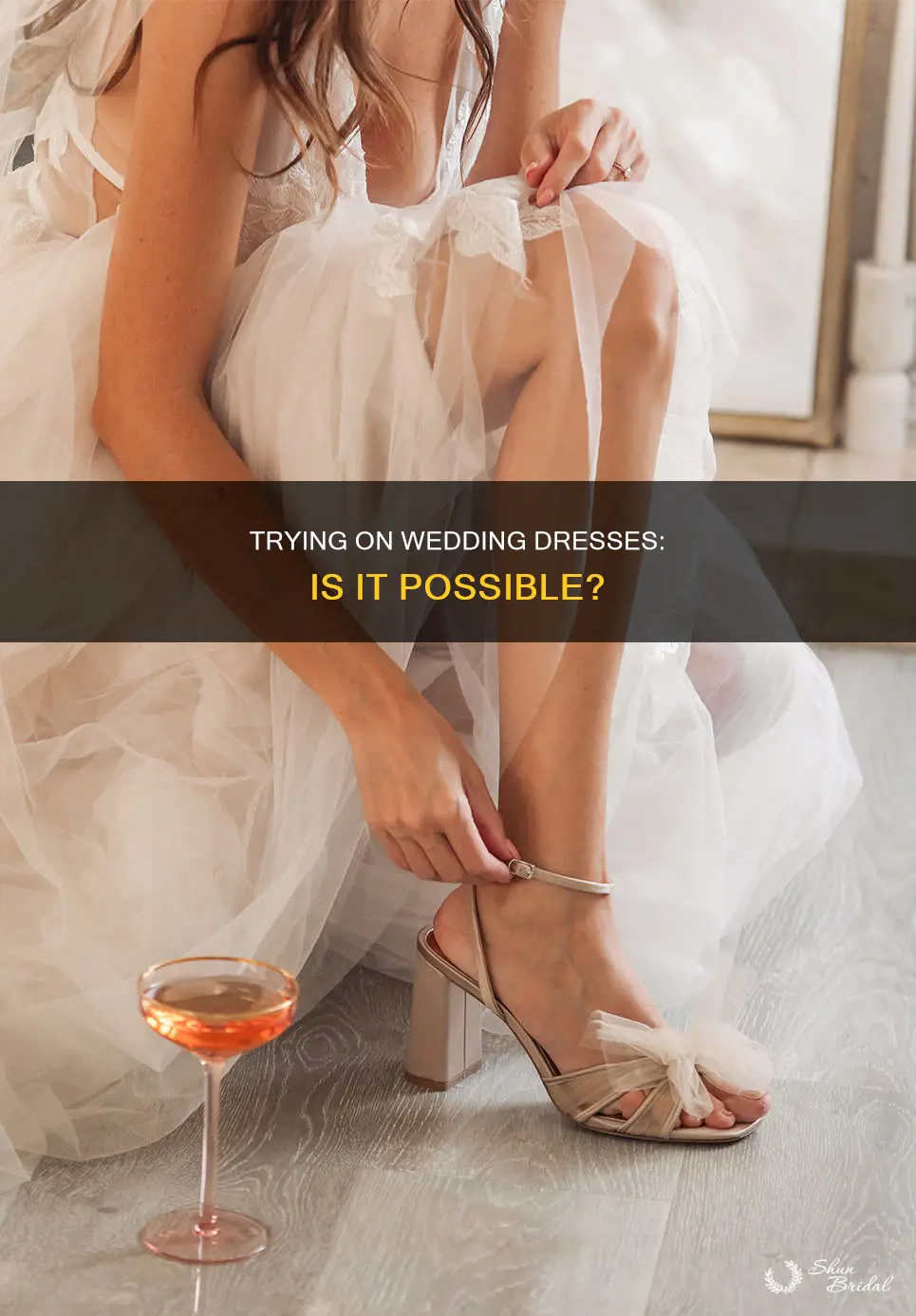 can you just try on wedding dresses